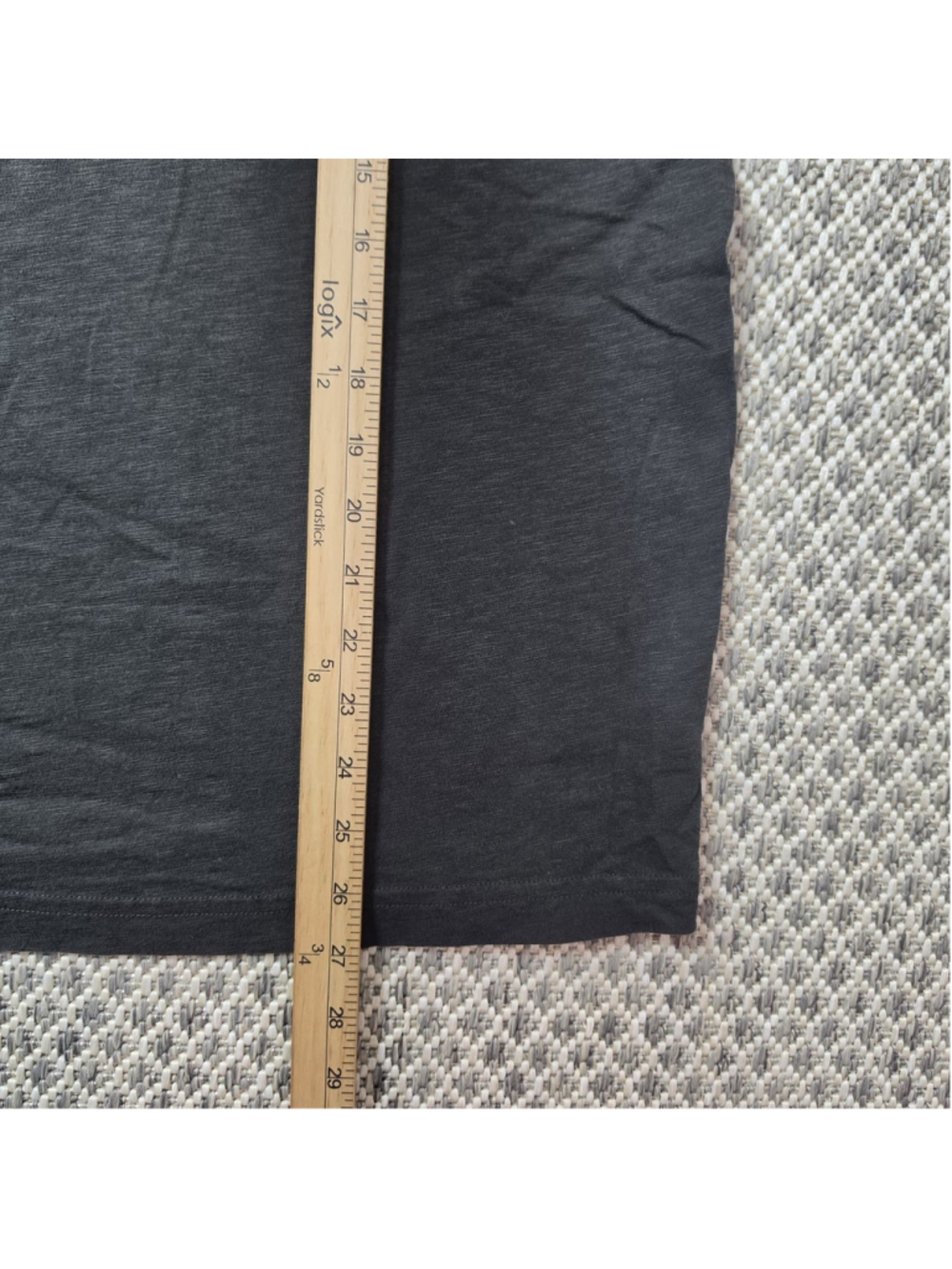 Theory Mens XL Gray Short Sleeve Polo Shirt Lightweight Minimalist - Picture 5 of 7